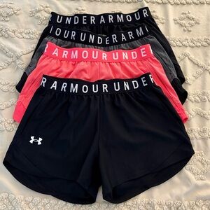 Under Armour Women's Athletic Shorts - Black, Pink, Gray